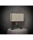 Indian Green Marble and Murano Glass Table Lamp, 2000 Indian Green Marble and Murano Glass Table Lamp, 2000