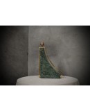 Indian Green Marble and Brass Italian Table Lamp, 2000 Indian Green Marble and Brass Italian Table Lamp, 2000