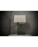 Indian Green Marble and Brass Italian Table Lamp, 2000 Indian Green Marble and Brass Italian Table Lamp, 2000