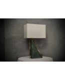 Indian Green Marble and Brass Italian Table Lamp, 2000 Indian Green Marble and Brass Italian Table Lamp, 2000