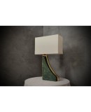 LT 136 Lampada da tavolo italiana in marmo verde india e ottone LT 136 Lampada da tavolo italiana in marmo verde india e ottone