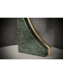 Indian Green Marble and Brass Italian Table Lamp, 2000 Indian Green Marble and Brass Italian Table Lamp, 2000
