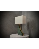 LT 136 Lampada da tavolo italiana in marmo verde india e ottone LT 136 Lampada da tavolo italiana in marmo verde india e ottone