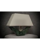 Indian Green Marble and Murano Glass Table Lamp, 2000 Indian Green Marble and Murano Glass Table Lamp, 2000