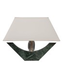 Indian Green Marble and Murano Glass Table Lamp, 2000 Indian Green Marble and Murano Glass Table Lamp, 2000