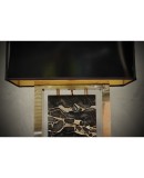 Portoro Marble and Brass Table Lamp, 2000