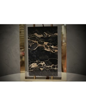 Portoro Marble and Brass Table Lamp, 2000