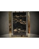 Portoro Marble and Brass Table Lamp, 2000