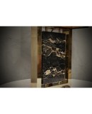 Portoro Marble and Brass Table Lamp, 2000
