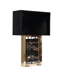 Portoro Marble and Brass Table Lamp, 2000