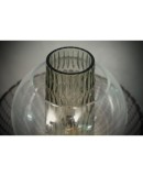 Murano Round Art Glass Smoked Color Mid-century Chandelier, 1980