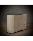 MidCentury Goatskin Italian Commode, 1980 MidCentury Goatskin Italian Commode, 1980