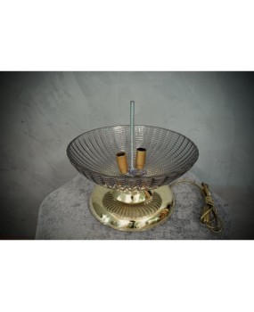LT 129 Lampada metà in vetro artistico di Murano colore fumè, 1980