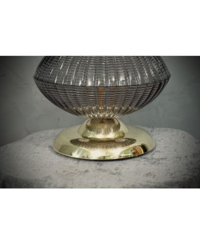 LT 129 Lampada metà in vetro artistico di Murano colore fumè, 1980