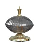 Murano Round Art Glass Smoked Color Mid-century Chandelier, 1980