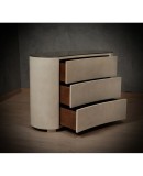 MidCentury Goatskin Italian Commode, 1980 MidCentury Goatskin Italian Commode, 1980