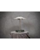 Murano in Style of Vistosi Blown White Glass and Steel Table Lamp, 1980 Murano in Style of Vistosi Blown White Glass and Steel Table Lamp, 1980