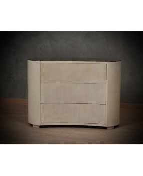 MidCentury Goatskin Italian Commode, 1980