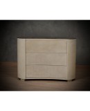 MidCentury Goatskin Italian Commode, 1980 MidCentury Goatskin Italian Commode, 1980