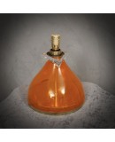 LT 123 Lampada da Tavolo Murano Vistosi in Vetro Soffiato Arancio, 1980 LT 123 Lampada da Tavolo Murano Vistosi in Vetro Soffiato Arancio, 1980