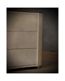 MidCentury Goatskin Italian Commode, 1980 MidCentury Goatskin Italian Commode, 1980