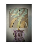 Murano Blown Glass Periwinkle Color Midcentury Table Lamp, 1980