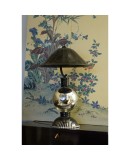 Murano Round Black Glass Table Lamps, 1950 Murano Round Black Glass Table Lamps, 1950