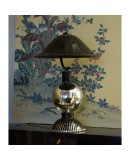 Murano Round Black Glass Table Lamps, 1950 Murano Round Black Glass Table Lamps, 1950