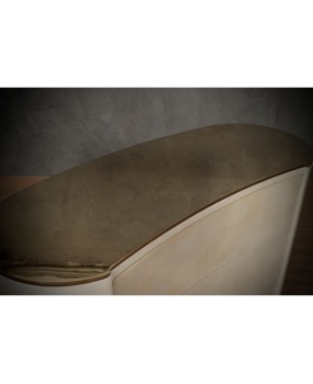 MidCentury Goatskin Italian Commode, 1980
