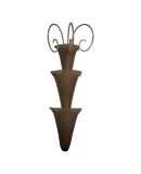 Murano Art Glass and Brass Gold and Dove Gray Color Wall Light and Sconces, 1990 Murano Art Glass and Brass Gold and Dove Gray Color Wall Light and Sconces, 1990