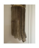 Murano Smoky Art Glass and Brass Wall Light and Sconces, 2000 Murano Smoky Art Glass and Brass Wall Light and Sconces, 2000