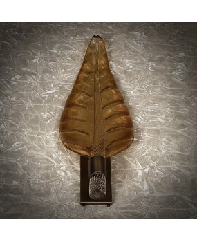 Murano Glass Amber Color Wall Light and Sconces, 1980