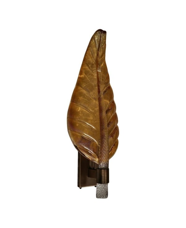Murano Glass Amber Color Wall Light and Sconces, 1980 Murano Glass Amber Color Wall Light and Sconces, 1980