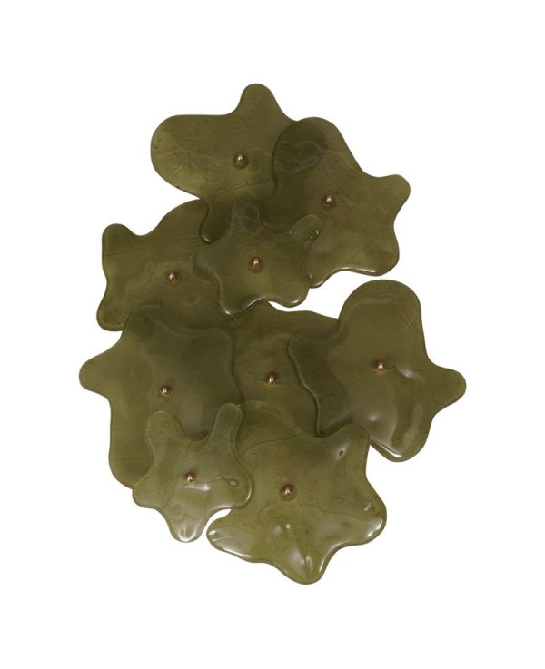 Murano Art Glass and Brass Green Color Wall Light and Sconces, 2000 Murano Art Glass and Brass Green Color Wall Light and Sconces, 2000