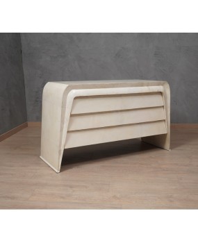 MidCentury Goatskin Italian Chest of Drawer, 1990