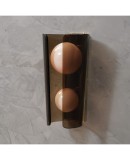 Murano Art Glass Brown and Pink Wall Light, 1980 Murano Art Glass Brown and Pink Wall Light, 1980