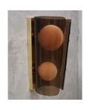 Murano Art Glass Brown and Pink Wall Light, 1980 Murano Art Glass Brown and Pink Wall Light, 1980
