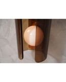 Murano Art Glass Brown and Pink Wall Light, 1980 Murano Art Glass Brown and Pink Wall Light, 1980