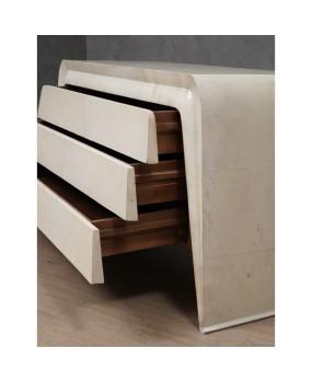 C 131 Cassettone MidCentury in pergamena Italiano, 1990