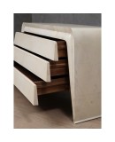 MidCentury Goatskin Italian Chest of Drawer, 1990