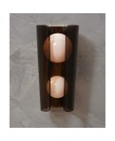Murano Art Glass Brown and Pink Wall Light, 1980 Murano Art Glass Brown and Pink Wall Light, 1980