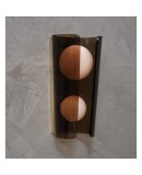 Murano Art Glass Brown and Pink Wall Light, 1980 Murano Art Glass Brown and Pink Wall Light, 1980