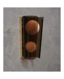 Murano Art Glass Brown and Pink Wall Light, 1980 Murano Art Glass Brown and Pink Wall Light, 1980