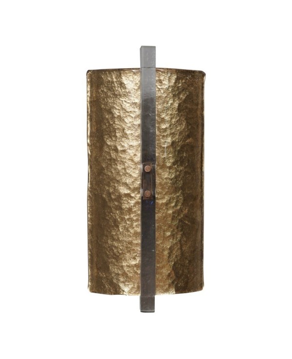 Murano Gold Art Glass Mid-Century Wall Light, 1990 Murano Gold Art Glass Mid-Century Wall Light, 1990