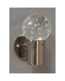 Murano Art Glass and Steel Wall Light, 1980 Murano Art Glass and Steel Wall Light, 1980