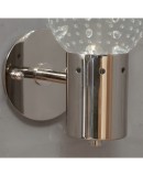 Murano Art Glass and Steel Wall Light, 1980 Murano Art Glass and Steel Wall Light, 1980