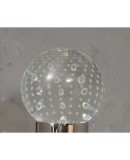 Murano Art Glass and Steel Wall Light, 1980 Murano Art Glass and Steel Wall Light, 1980