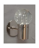 Murano Art Glass and Steel Wall Light, 1980 Murano Art Glass and Steel Wall Light, 1980