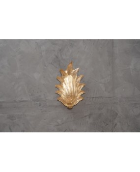 Murano Green Glass and Brass Wall Light, 1990