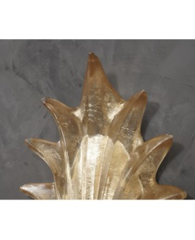 Murano Green Glass and Brass Wall Light, 1990